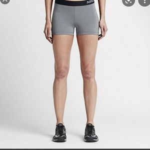 Women's SM Nike pro dri fit shorts grey. Like new